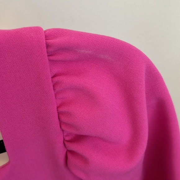 French Connection Puff Sleeve Dress Size 8 - Picture 9 of 10